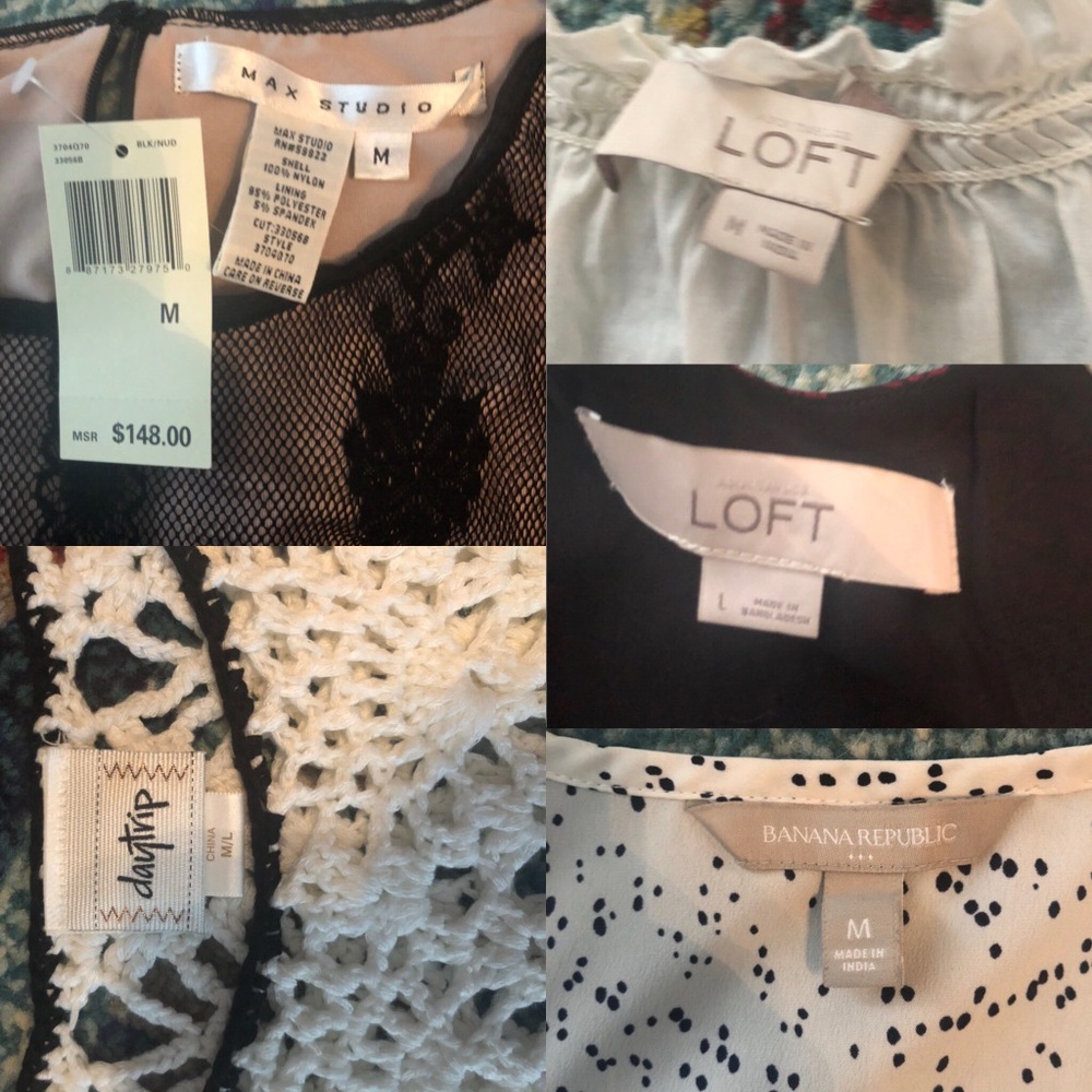 Lot of 6 Tank Tops